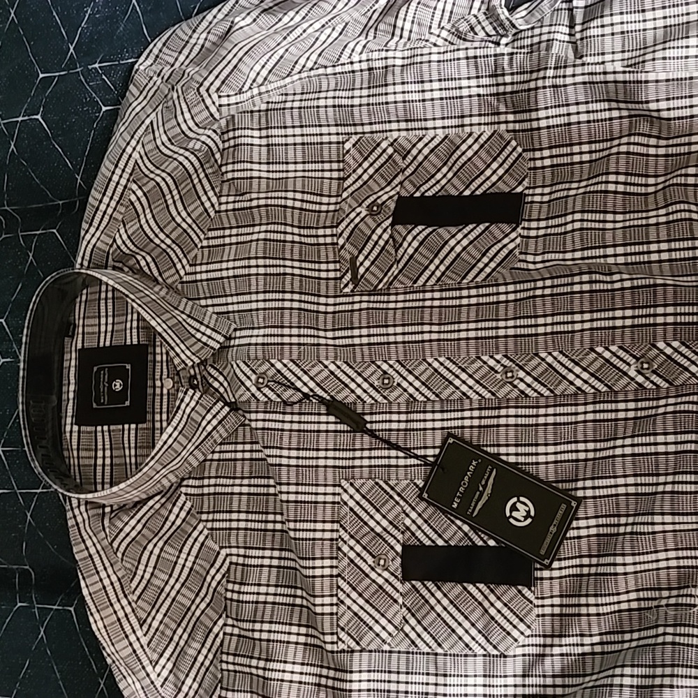 Metropark XXL Button Down Blouse Shirt Men